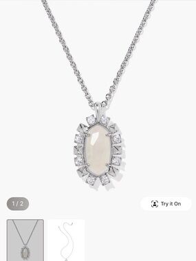 PENDING Kendra Scott Silver Shanley Short Pendant Necklace